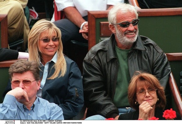 Jean-Paul Belmondo et Natty - Roland-Garros 1999.