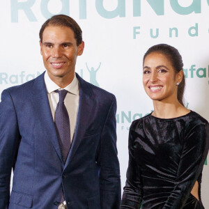 Rafael Nadal et sa femme Xisca Perello - Photocall de la cérémonie du 10ème anniversaire de la fondation Rafael Nadal à Madrid