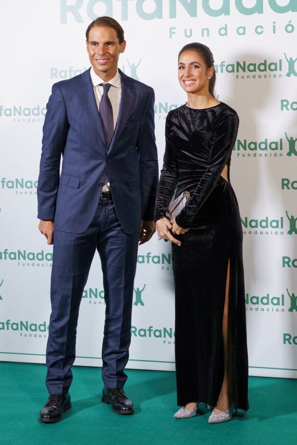 Rafael Nadal et sa femme Xisca Perello - Photocall de la cérémonie du 10ème anniversaire de la fondation Rafael Nadal à Madrid