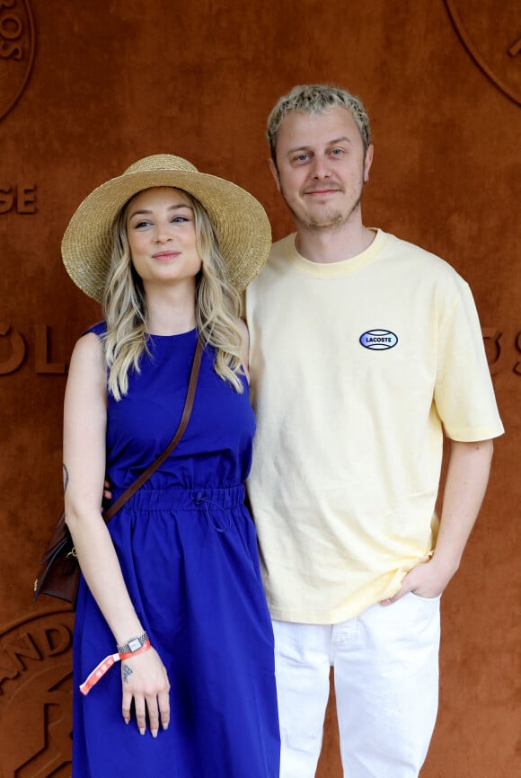 Martha Gambet et son compagnon Norman Thavaud - Internationaux de France de tennis de Roland-Garros à Paris, le 2 juin 2022. © Dominique Jacovides/Bestimage