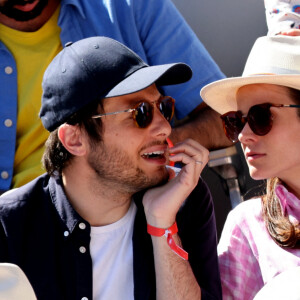 Vianney et sa compagne Catherine Robert - Internationaux de France de tennis de Roland-Garros à Paris, le 2 juin 2022. © Dominique Jacovides/Bestimage