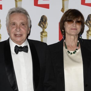 Michel Sardou et sa femme Anne-Marie Périer - La 26e nuit des Molières aux Folies Bergère à Paris, le 2 juin 2014. 