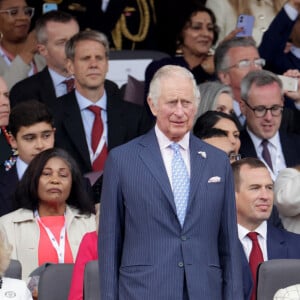 Camilla Parker Bowles, duchesse de Cornouailles, le prince Charles et la princesse Anne - La famille royale d'Angleterre lors de la parade devant le palais de Buckingham, à l'occasion du jubilé de la reine d'Angleterre. Le 5 juin 2022