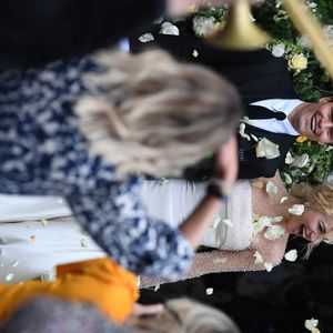 Mariage de Pixie Lott et Oliver Cheshire à la cathédrale d'Ely, le 6 juin 2022.