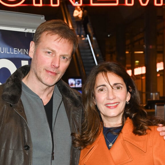 Exclusif - François Feroleto et sa compagne Valérie Karsenti - Avant-première du film "Sans Toi" au cinéma mk2 Bibliothèque à Paris le 10 janvier 2022. © Coadic Guirec/Bestimage