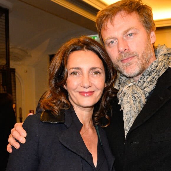 Semi-exclusif - Valérie Karsenti et son compagnon François Feroleto - Générale de la pièce "L'heureux élu", une comédie de Eric Assous au Théâtre de la Madeleine à Paris le 24 octobre 2016. © Coadic Guirec/Bestimage