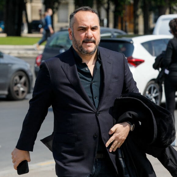 François-Xavier Demaison - Arrivées à l'hommage funèbre à Jacques Perrin aux Invalides à Paris, France, le 29 avril 2022. © Christophe Clovis/Bestimage