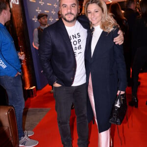 François-Xavier Demaison et sa femme Anaïs Tihay lors de la soirée de réouverture de la boutique "Breitling", située rue de la Paix. Paris, le 3 octobre 2019. © Rachid Bellak/Bestimage 