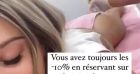 Alicia de "Mariés au premier regard" lors d'une séance de cryolipolyse