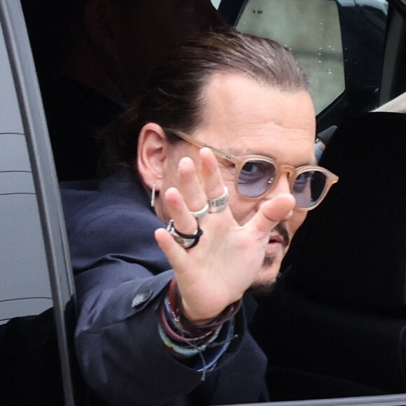 Johnny Depp au palais de justice de Fairfax, Virginie, Etats-Unis