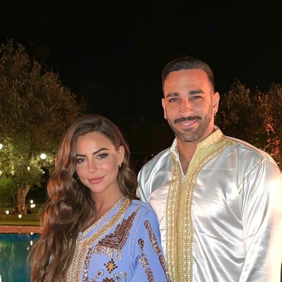 Adil Rami et Léna Guillou en vacances au Maroc.