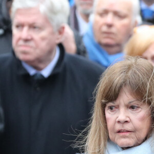 Chantal Goya - Arrivées aux obsèques de Michou en l'église Saint-Jean de Montmartre à Paris. Le 31 janvier 2020