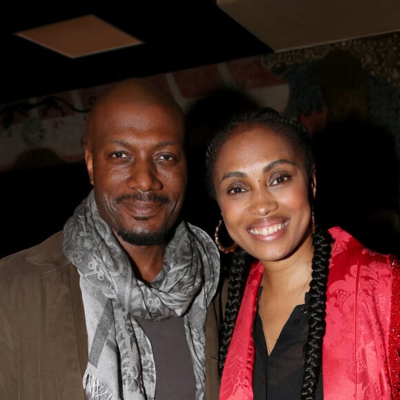 Exclusif - Harry Roselmack et Imany - Cocktail après le spectacle événement de la chanteuse Imany "Voodoo Cello" au Grand Rex à Paris le 09 Juin 2022. © Bertrand Rindoff / Bestimage 