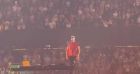 Laeticia Hallyday au stade de France pour le concert de DJ Snake le 11 juin 2022.