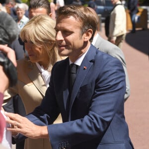 Brigitte Macron - Le président Emmanuel Macron a voté au Touquet pour le premier tour des élections législatives le 12 juin 2022. © Giancarlo Gorassini / Bestimage 