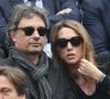 Laura Smet et son compagnon Raphaël dans les tribunes de la finale homme des internationaux de France de Roland Garros à Paris. © Moreau-Jacovides / Bestimage