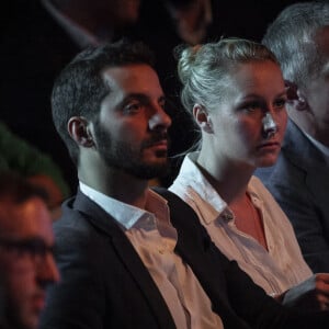 Marion Maréchal et Vincenzo Sofo lors de la "Convention de la Droite" à Paris le 28 septembre 2019