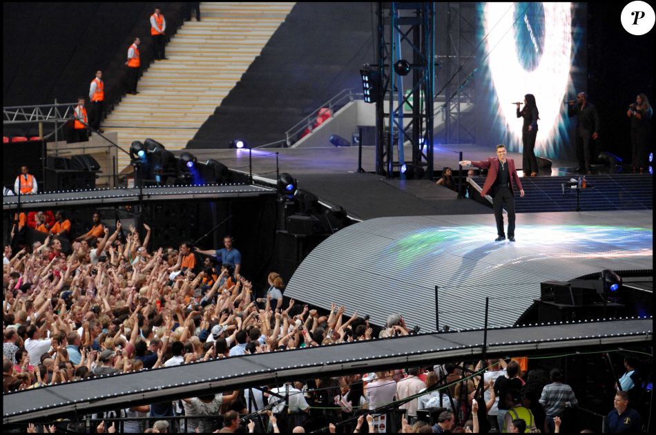 Concert de Michael au Wembley Stadium de Londres. Tournée 25