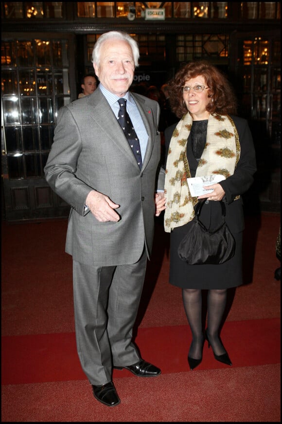 Henri Garcin et sa femme - 20e cérémonie des Molières au Théâtre Mogador - 2006
