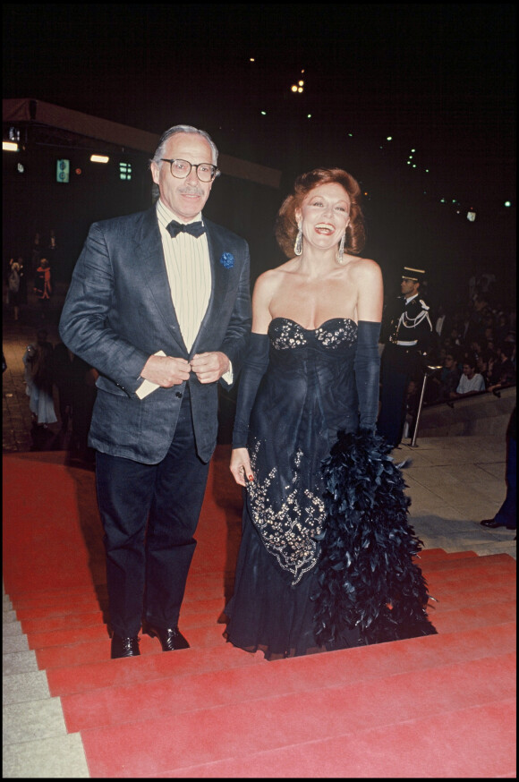 Henri Garcin et sa femme au Festival de Cannes en 1989.