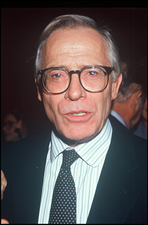 Henri Garcin lors de la générale de la pièce "Le météore" en 1991.