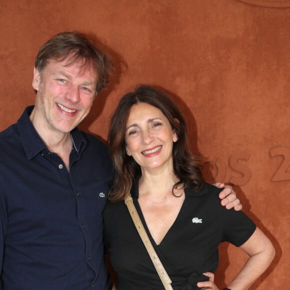 Valérie Karsenti et son compagnon François Feroleto au village (Jour 7) lors des Internationaux de France de Tennis de Roland Garros 2022 à Paris, France, le 28 mai 2022. © Bertrand Rindoff/Bestimage