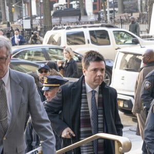 Le producteur Harvey Weinstein arrive à la Cour suprême de l'État de New York pour son procès pour agression sexuelle à New York, le 24 février 2020.