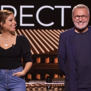 Exclusif - Léa Salamé, Laurent Ruquier - Sur le plateau de l'émission OEED (On Est En Direct) présentée par L.Salamé et L.Ruquier - Paris le 23/04/2022 - © Jack Tribeca / Bestimage