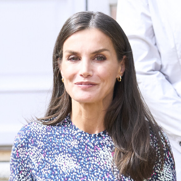 La reine Letizia d'Espagne lors de la réunion du "Spanish Committee of United World Schools Foundation" au palais Zarzuela à Madrid. © Jack Abuin / Zuma Press / Bestimage 