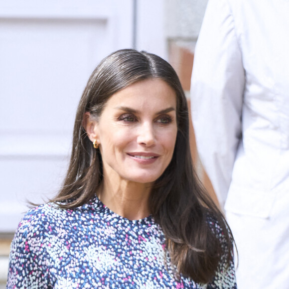 La reine Letizia d'Espagne lors de la réunion du "Spanish Committee of United World Schools Foundation" au palais Zarzuela à Madrid. Le 15 juin 2022 © Jack Abuin / Zuma Press / Bestimage 