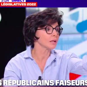 Rachida Dati en roue libre sur le plateau de la soirée télévisée du second tour des législatives