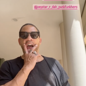 JoeyStarr adresse un geste osé à son ex Karine Le Marchand - Instagram