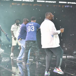 Exclusif - Dadju et la Sexion D'assaut - En à peine 5ans, plus de 1,5 millions d'albums vendus : 2 Disques de Diamant, 66 disques certifiés : le Prince DADJU a triomphé hier soir au Parc des Princes ! DADJU a enchaîné ses nombreux tubes devant près de 50 000 personnes avec une pléiade incroyable de guests venus pour ce concert événement : Pour info voir vendeurs. Une performance unique de plus de 2h retransmis en direct sur C8 et sur toutes les chaînes Canal+ International !. © Cyil Moreau / Veeren / Bestimage