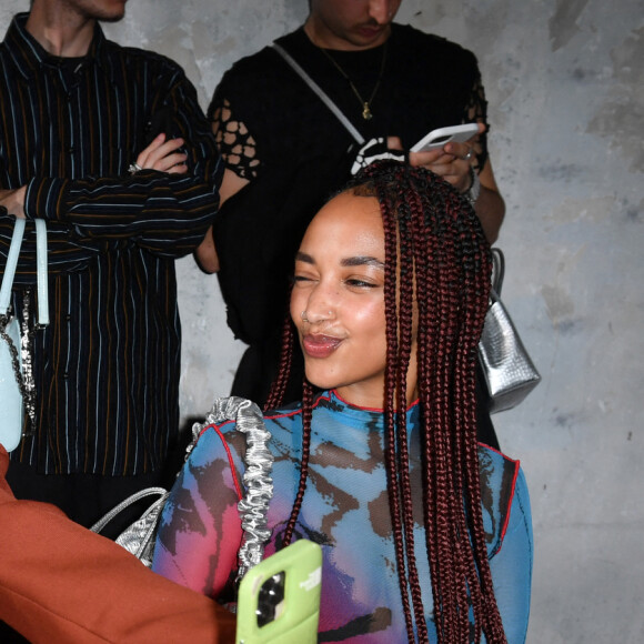 Lolo Zouaï et Bilal Hassani au défilé Egonlab Homme printemps / été 2023 à Paris le 21 juin 2022. © Veeren / Bestimage 