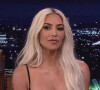 Kim Kardashian sur le plateau de l'émission "The Tonight Show Starring Jimmy Fallon" à New York