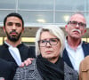 Les parents d'Alexia, Isabelle et Jean Pierre Fouillot quittent la conférence de presse avec leurs avocats - Affaire Daval : Jonathann avoue avoir tué seul son épouse, Alexia. Besançon