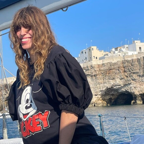 Lou Doillon en vacances à Rome quelques jours avant son accouchement. @ Instagram / Lou Doillon