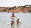 Cristiano Ronaldo et sa famille en vacances à Majorque.