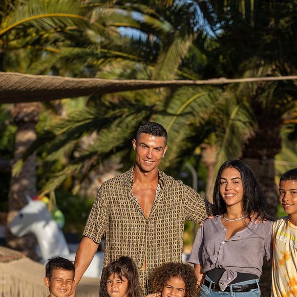 Cristiano Ronaldo et sa famille en vacances à Majorque.