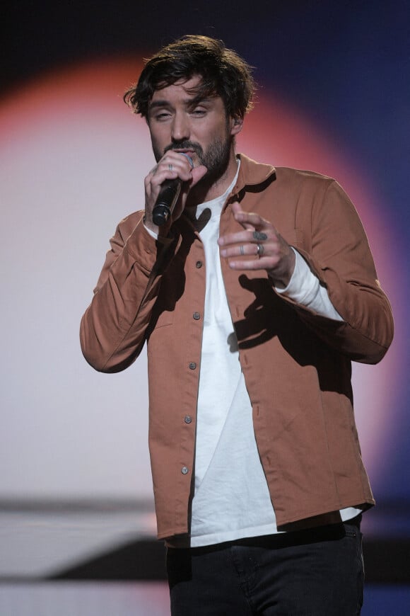 Exclusif - Jéremy Frérot - Enregistrement de la 2ème partie de l'émission "La Chanson secrète 11" à Paris, diffusée le 24 juin sur TF1.