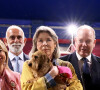 Exclusif - La princesse Caroline de Hanovre, le prince Albert II de Monaco durant l'exposition Canine Internationale de Monaco sous le chapiteau Fontvieille, le 8 mai 2022.