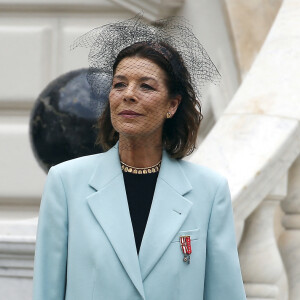 La princesse Caroline de Hanovre - La famille princière de Monaco lors de la Fête nationale monégasque à Monaco. Le 19 novembre 2019 © Jean-François Ottonello / Panoramic / Bestimage