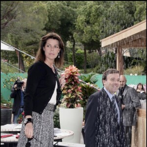 La princesse Caroline de Monaco visitant le 20e salon Déc'Oh consacré au mobilier d'extérieur et à la décoration intérieure à Monte-Carlo le 26 mars 2009