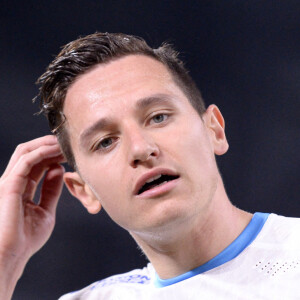 Florian Thauvin lors du match de championnat de Ligue 1 Uber Eats opposant l'Olympique de Marseille (OM) au Racing Club de Strasbourg Alsace (RCS) au stade Vélodrome à Marseille, France. © Philippe Lecoeur/Panoramic/Bestimage