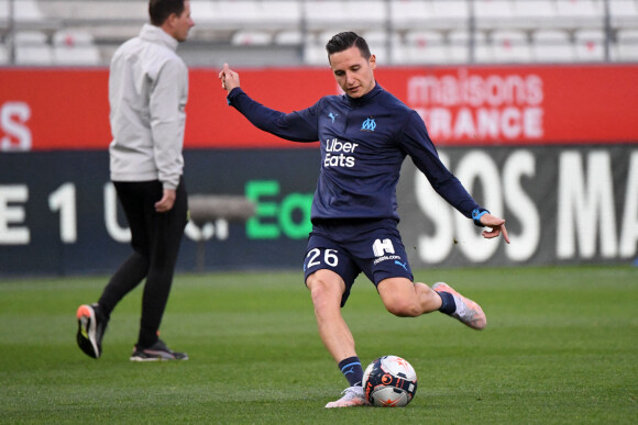 Florian Thauvin - Match de football en ligue 1 Uber Eats : Marseille bat Reims 3-1 à Reims le 23 avril 2021. © Anthony Bibard /Panoramic/Bestimage