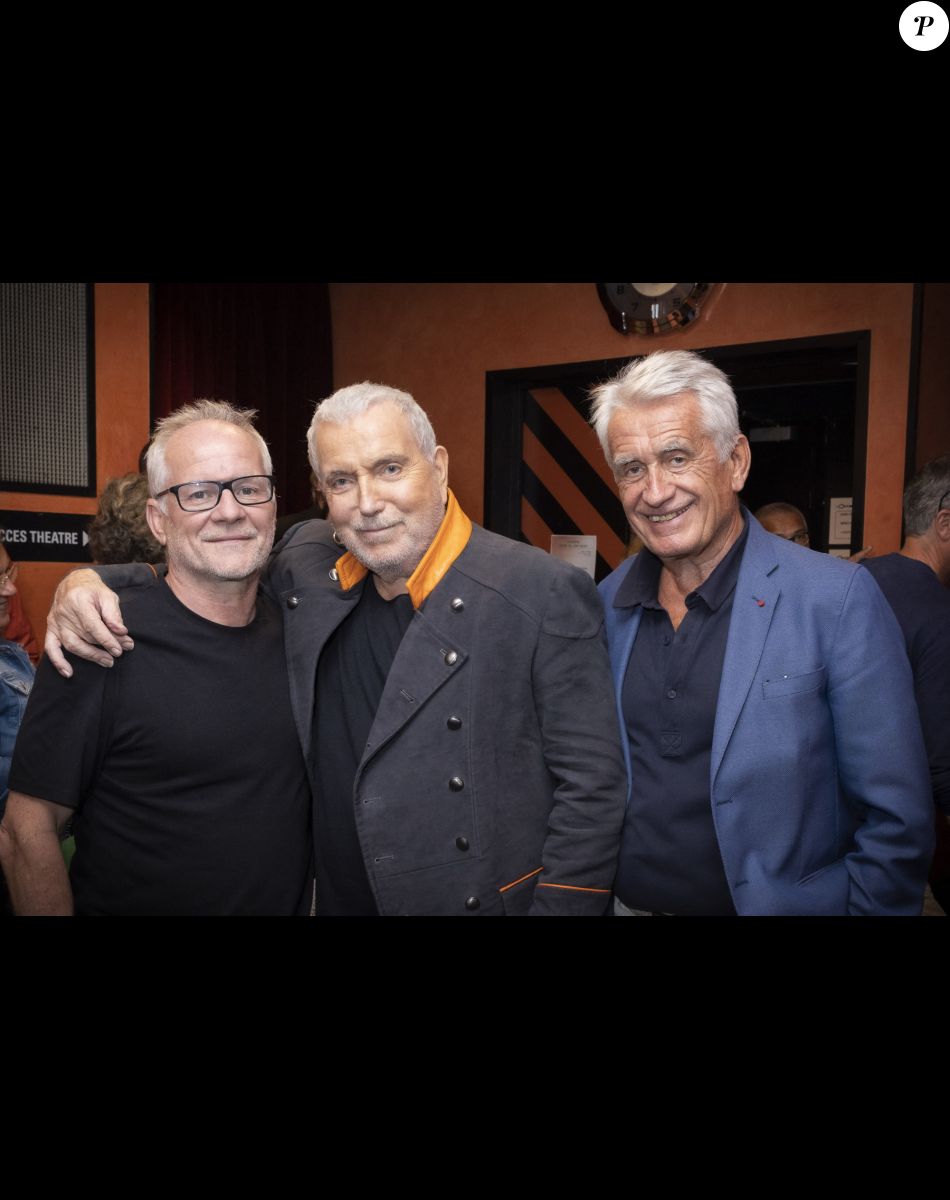 Exclusif - Thierry Frémaux et Gilbert Coullier autour de Bernard Lavilliers - Backstage du concert de Bernard Lavilliers à l'Olympia à Paris le 16 juin 2022. © Jack Tribeca / Bestimage