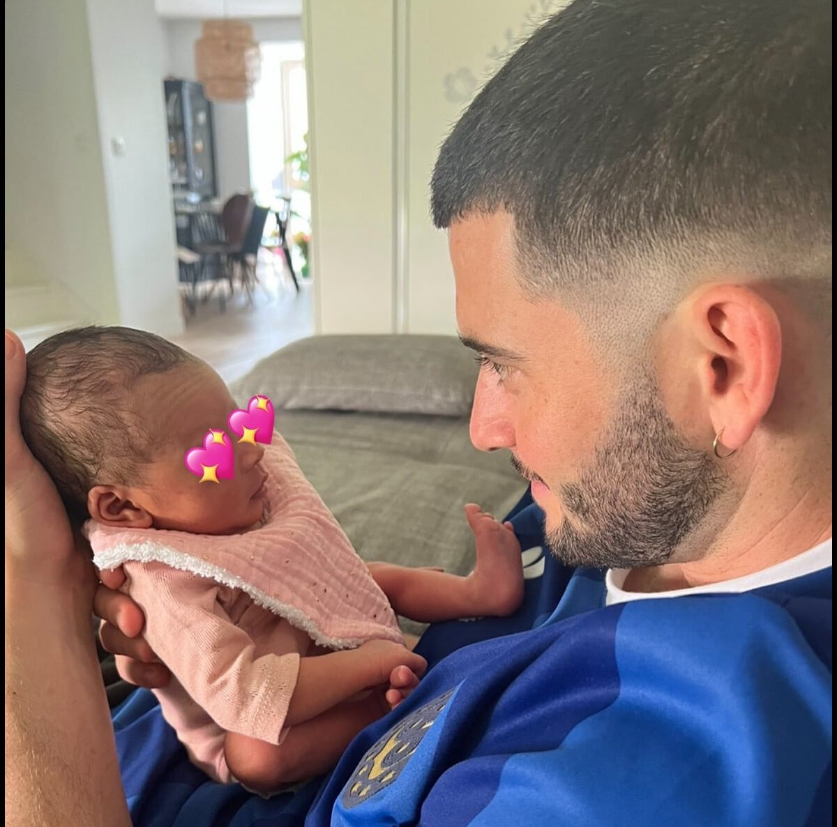 Photo : Thomas Grava, le compagnon de Clarisse Agbegnenou avec leru ...