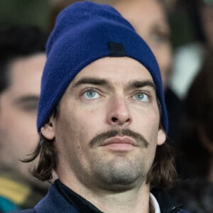 Camille Lacourt dans les tribunes lors du match de championnat de Ligue 1 Conforama opposant le Paris Saint-Germain (PSG) aux Girondins de Bordeaux au Parc des Princes à Paris, France. © Cyril Moreau/Bestimage