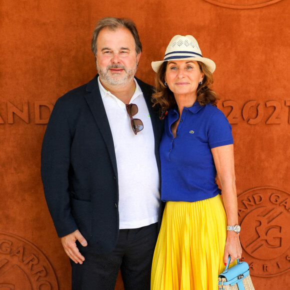 Pierre Hermé et sa femme Valérie au village des Internationaux de France de tennis de Roland Garros à Paris, France, le 11 juin 2021. © Dominique Jacovides/Bestimage 