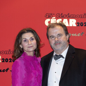 Pierre Hermé et sa femme Valerie - Photocall du dîner de la 45ème cérémonie des César au Fouquet's à Paris. Le 28 février 2020 © Pierre Perusseau / Bestimage 